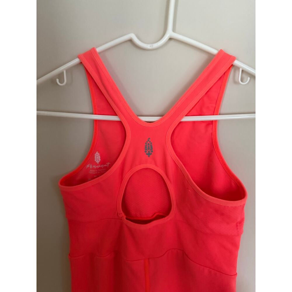 Free People Movement Every Single Time Runsie in Coral Romper Tank Activewear - Picture 8 of 10